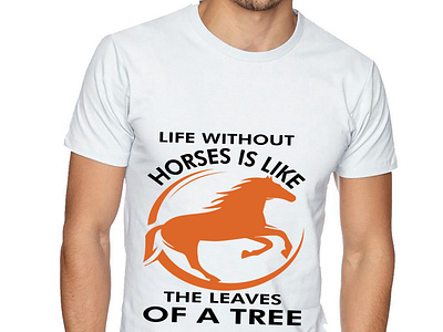 Life without horse t-shirt design