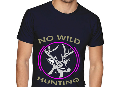 No wild hunting t-shirt design