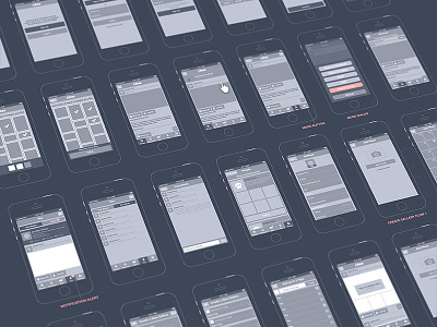 Wireframes for Likes iOS App