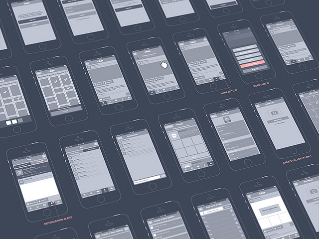 Wireframes for Likes iOS App by Jordan Price on Dribbble