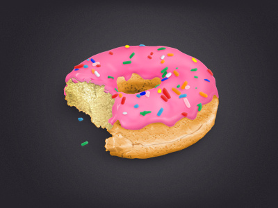 Rainbow Sprinkled Donut bread crumbs donut doughnut icon junk food rainbow sprinkled sprinkles sweats