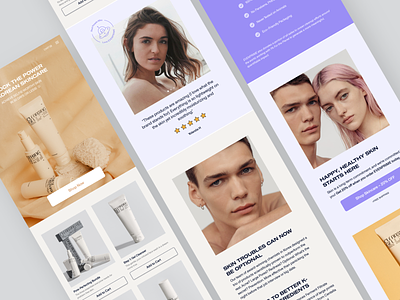 Skincare Mobile Website ecommerce millennial mobile web design responsive shopify skincare web