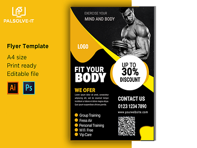 Personal Trainer Flyer, Print Templates