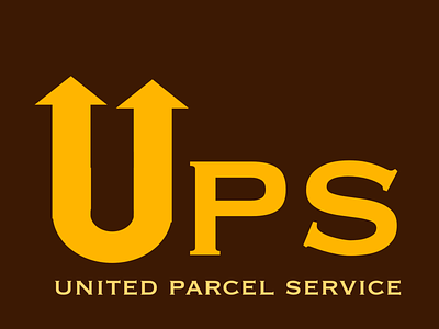 UPS rebrand #1 branding typography web