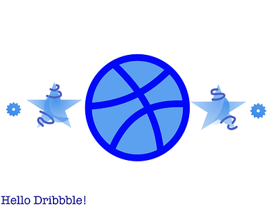 Hello Dribbble! design vector