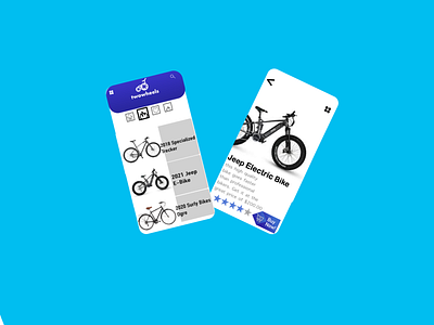 Mobile Bike Store UI Concept