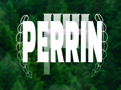 PERRIN affinity branding design green logo ty typography vector web