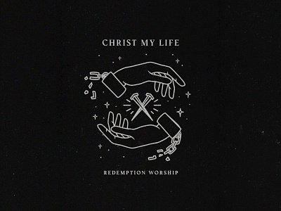 Christ My Life album album artwork christ christ my life church design graphic design graphics illustration illustrator music photoshop procreate redemption single release vector worship worship music