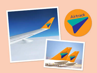 Airtrack Logo airline airline logo branding dailylogochallenge design logo vector