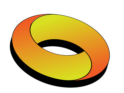 3d shape design logo vector