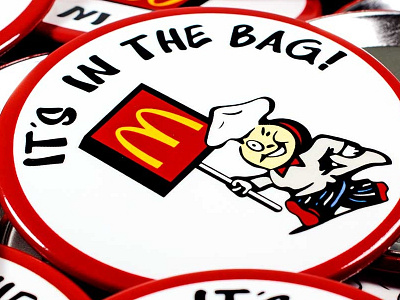 McDonald's It's In The Bag! Campaign Buttons