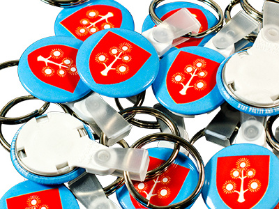 Keychain Buttons keychains promotional swag