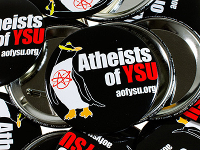 Atheists Of Ysu Penguin Pinback Button