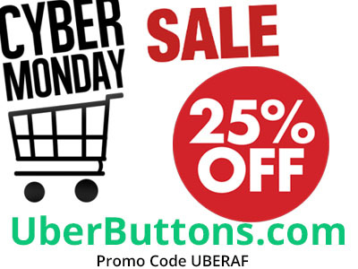 25% OFF Swag - Cyber Monday buttongame cybermonday merch swag uberbuttons