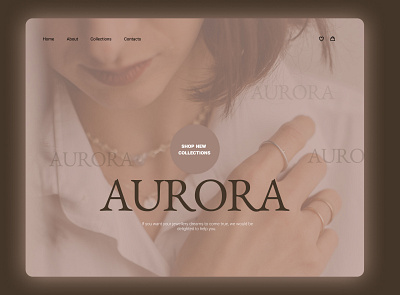 Landing Page for jewerly store branding design graphic design jewerly landing ui