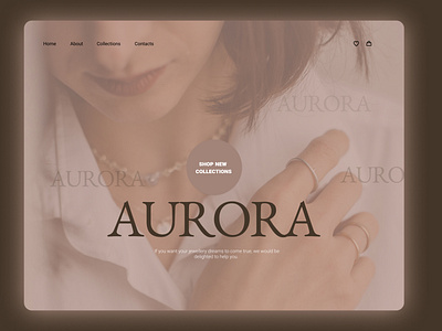 Landing Page for jewerly store