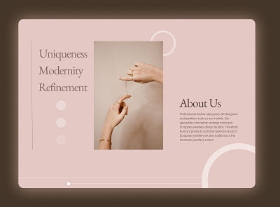 Landing Page for jewerly store branding design graphic design jewerly landing ui