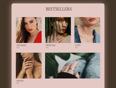 Landing Page for jewerly store branding design graphic design jewerly landing ui