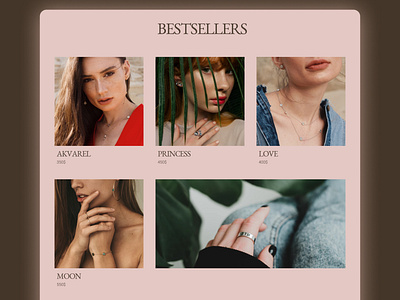 Landing Page for jewerly store