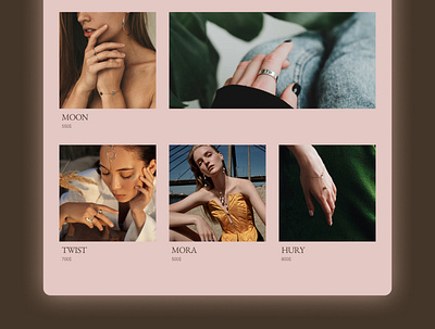 Landing Page for jewerly store branding design graphic design jewerly landing ui