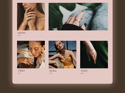 Landing Page for jewerly store