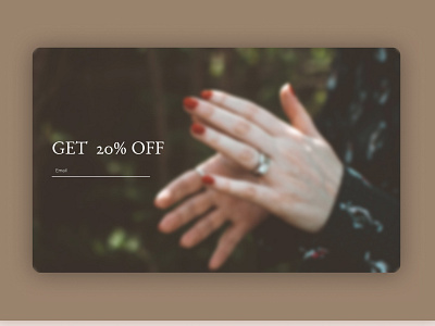 Landing Page for jewerly store