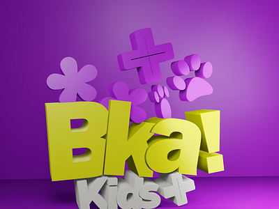 3d Logotype for Channel Bekinha Kids +| Logotipo 3d