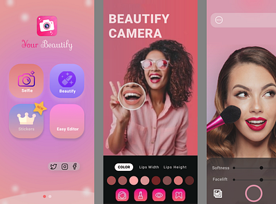 Your Beautify-Beauty App app appdesign beautify beauty beauty app design mobile ui ui uidesign