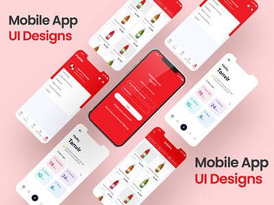 Mobile App UI 3d animation app appdesign branding design graphic design illustration logo mobile ui motion graphics ui uidesign vector