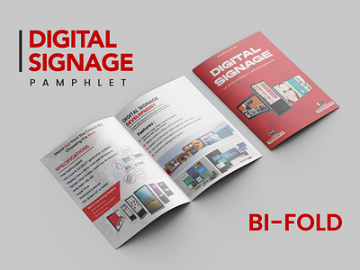 Bi-fold Pamphlet app branding design digitalsignage graphic design logo pamphlet vector