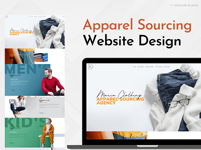 Apparel Sourcing - Website Design appdesign brand branding clothing design feelgood good logo maraiclothing maria mariab ui ux webdesign