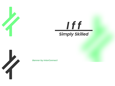 Branding for @-iff banner branding logo minimal vector