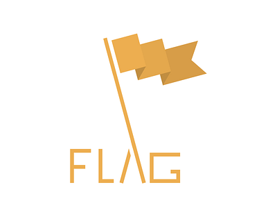 Flag Design icon logo minimal vector