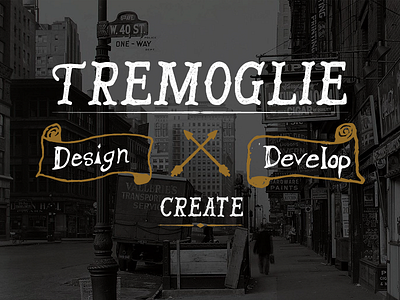 Chris Tremoglie Draft Logo hand drawn logo web design