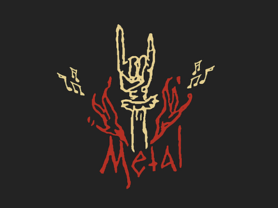 Metal metal music sketch