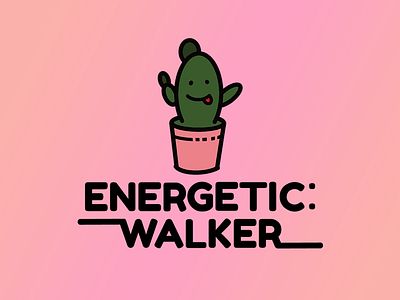 Energetic Walker Logo design icon illustration illustrator logo