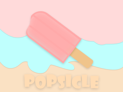 Popsicle graphic design illustration
