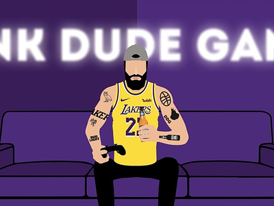 "Drunk Dude Gaming" Banner branding graphic design illustration logo
