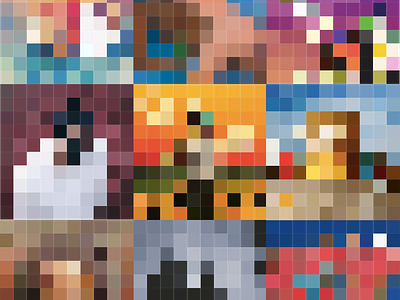 Pixelated Album Art