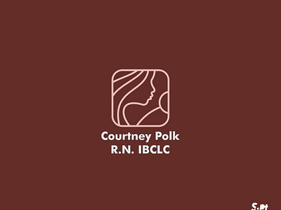 Courtney L. Polk RN, IBCLC logo design baby logo breast logo logo designer logo maker mother logo