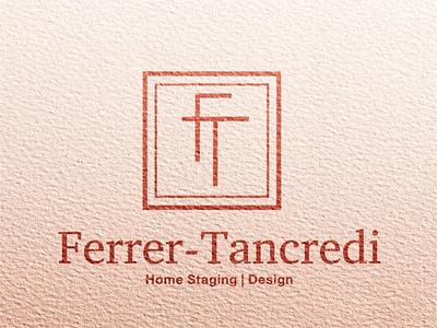 Logo and identity for home decor "Ferrer-Tancredi " home decor logo interior logo logo designer