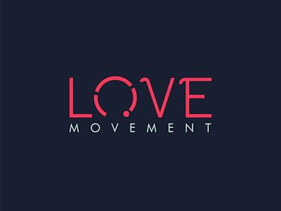 Love Movement logo design, a company providing yoga classes