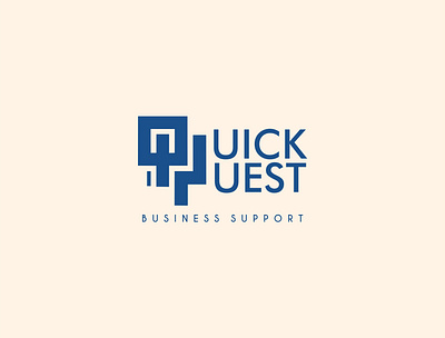 Quick Quest Business Support logo design branding creative logo logo logo design logo designer logo maker luxury logo