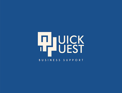 Quick Quest Business Support logo design business logo creative logo logo design logo designer logo maker luxury logo