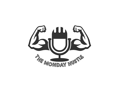 The Monday Hustle - Logo for a motivational podcast