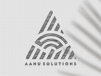 Logo made with abstract letter A + S