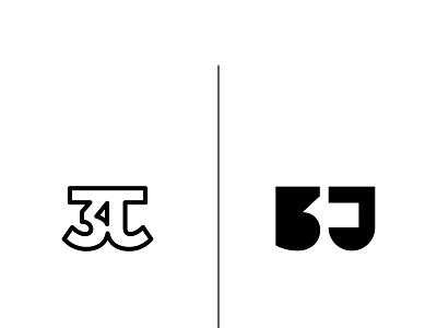 TreJune logo design made with 3 + J