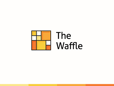 The Waffle - Art Coffee Shop art brand coffee cubism logo mark shop waffle