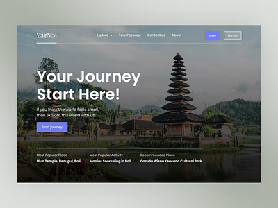 YourNey - Travel Landing Page