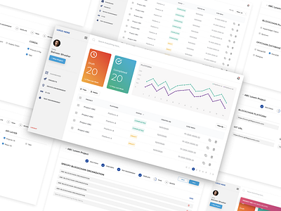 Blockchain project Management blockchain covid19 dashboard dashboard ui management project sass ux